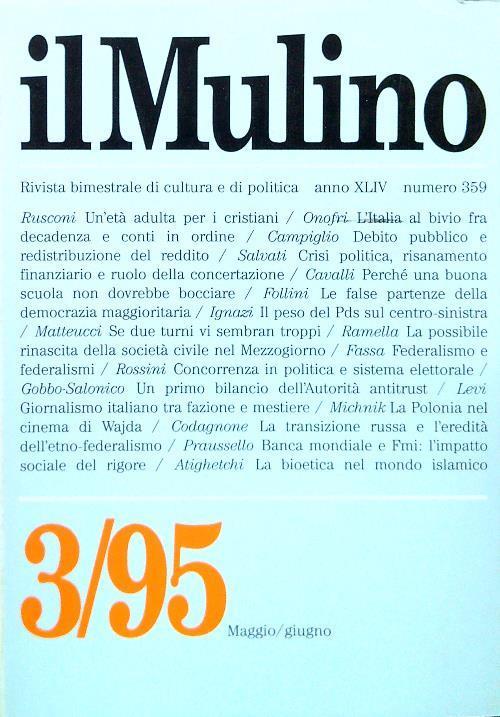 Il Mulino 359 - 3/Maggio Giugno 1995 - copertina