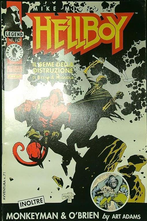 Hellboy n. 10/marzo 1995: Il seme della distruzione - copertina