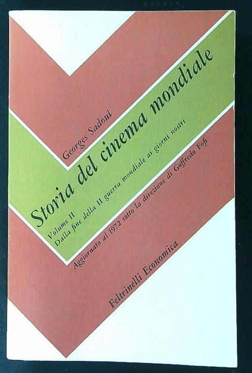 Storia del cinema mondiale vol. II - Georges Sadoul - copertina