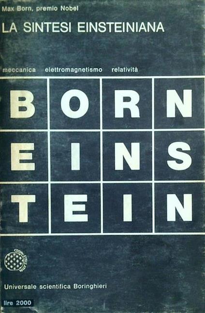 La Sintesi Einsteiniana - Max Born - copertina