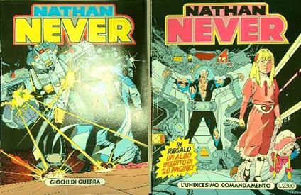 Nathan Never n. 19/dicembre 1992: L'undicesimo comandamento - Giochi di guerra - copertina