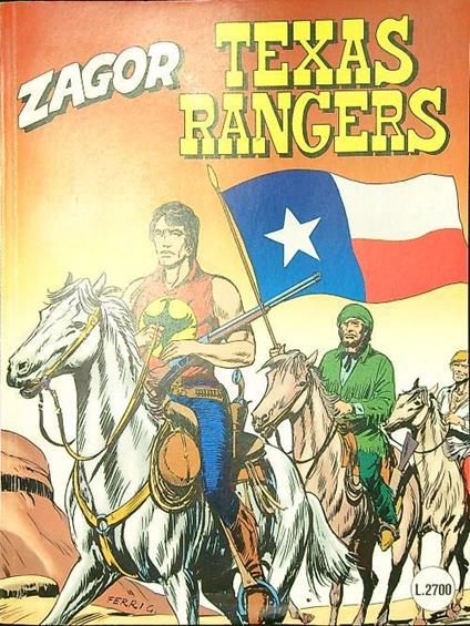 Zagor n. 414/ottobre 1995: Texas Rangers - Mauro Boselli - copertina