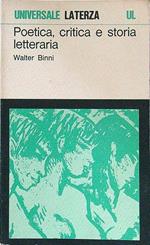Poetica, critica e storia letteraria