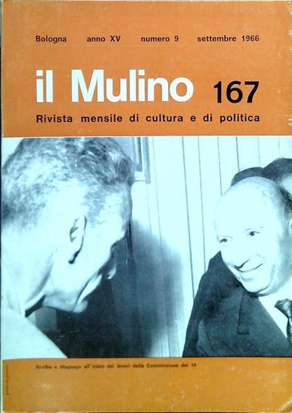 il Mulino 167 - N. 9 Settembre 1966 - copertina