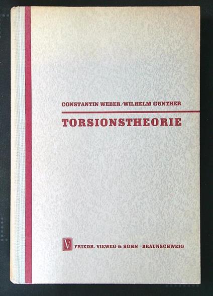 Torsionstheorie - Weber - copertina