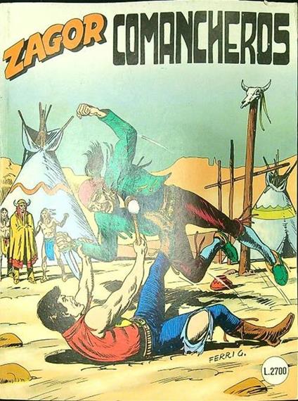 Zagor n. 413/settembre 1995: Comancheros - copertina