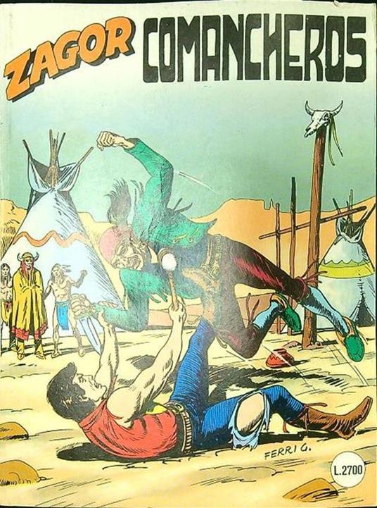 Zagor n. 413/settembre 1995: Comancheros - copertina