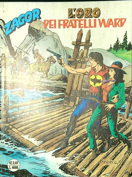 Zagor n. 490/febbraio 2002: L'oro dei fratelli Ward - copertina
