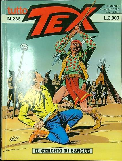 Tutto Tex n. 236/1996: Il cerchio di sangue - Gianluigi Bonelli - copertina