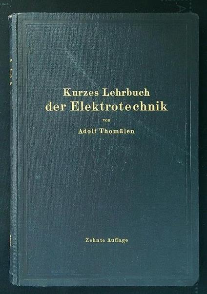 Kurzes Lehrbuch der Elektrotechnik - copertina