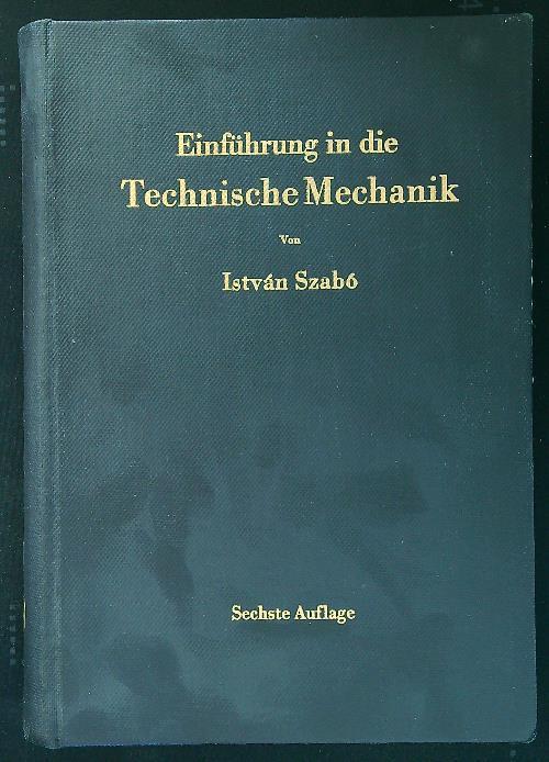 Einfuhrung in die Technische Mechanik - copertina