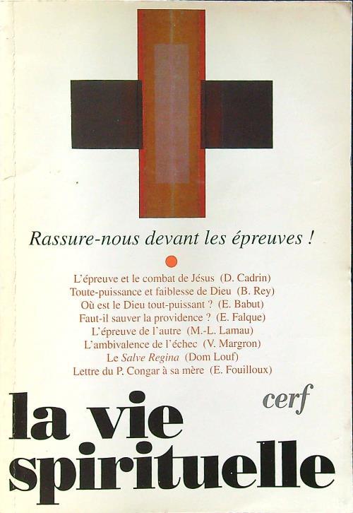 La vie spirituelle mars 2000