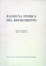 Rassegna storica del Risorgimento - Anno LXI Fasc. I Gennaio Marzo 1974