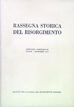 Rassegna storica del Risorgimento - Anno LXIII Fasc. III Luglio Settembre 1976