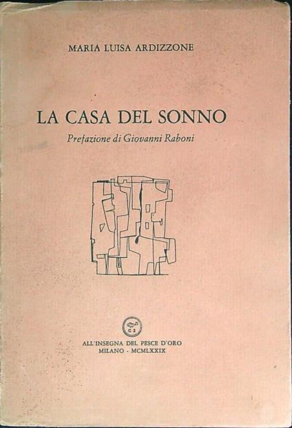 La casa del sonno - Mario Ardizzone - copertina