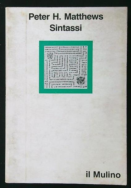 Sintassi - Peter H. Matthews - copertina