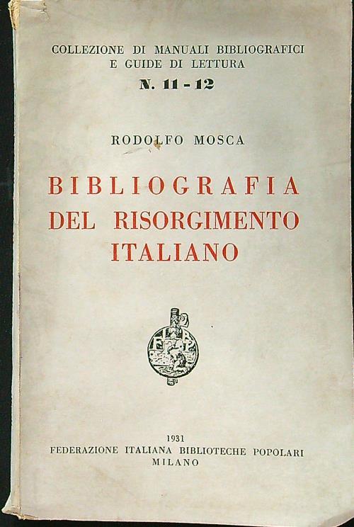 Bibliografia del risorgimento italiano