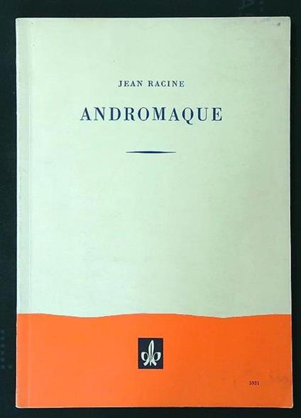 Andromaque - Jean Racine - copertina