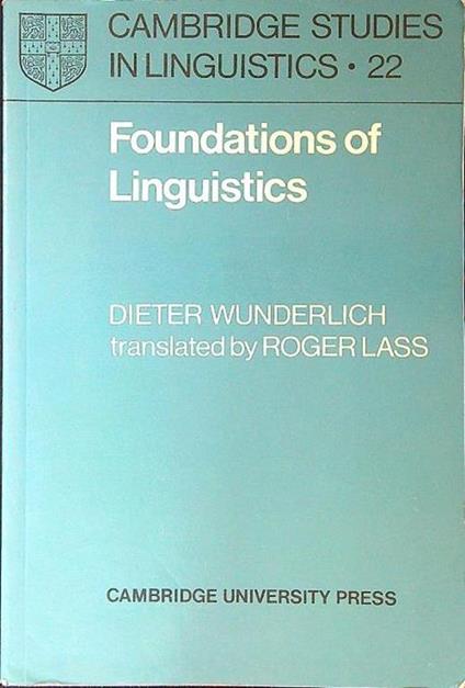 Foundations of Linguistics - copertina