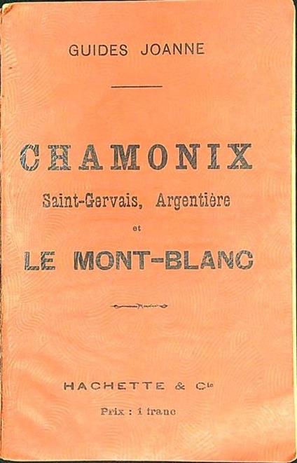 Chamonix et le Mont Blanc - copertina