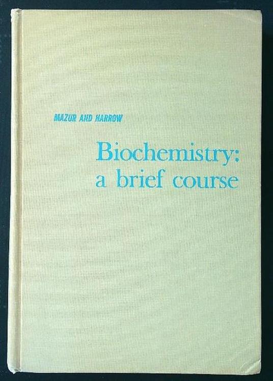 Biochemistry: a brief course - copertina