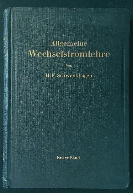 Allgemeine Wechselstromlehre - copertina