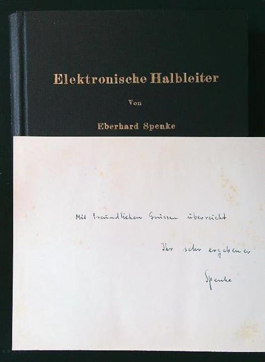 Elektronische Halbleiter mit Widmung des Autors - copertina