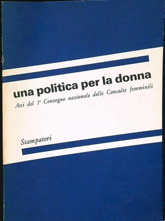 Una politica per la donna - copertina