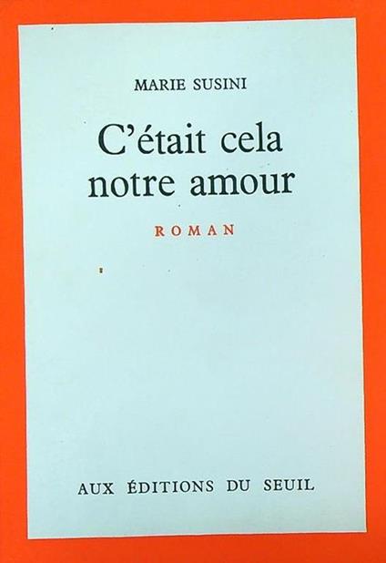 C'était cela notre amour - copertina