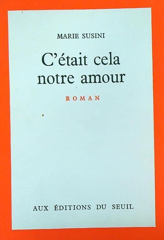 C'était cela notre amour - copertina