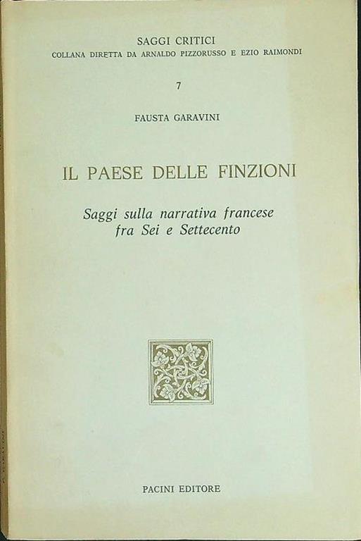 Il paese delle finzioni - Fausta Garavini - copertina