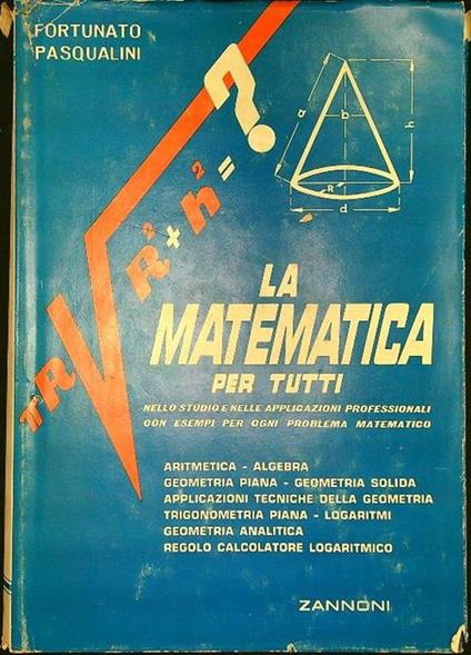 La matematica per tutti - copertina