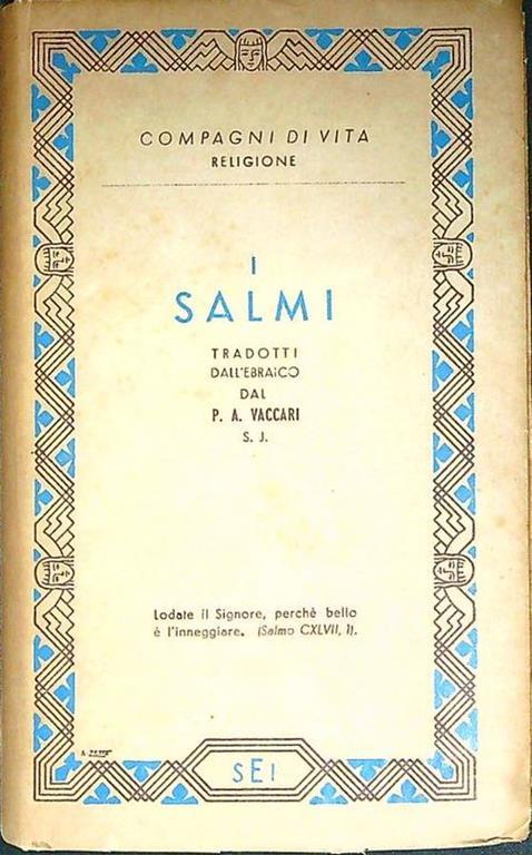 I Salmi - copertina