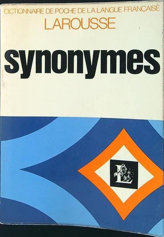 Dictionnaire des synonymes - copertina