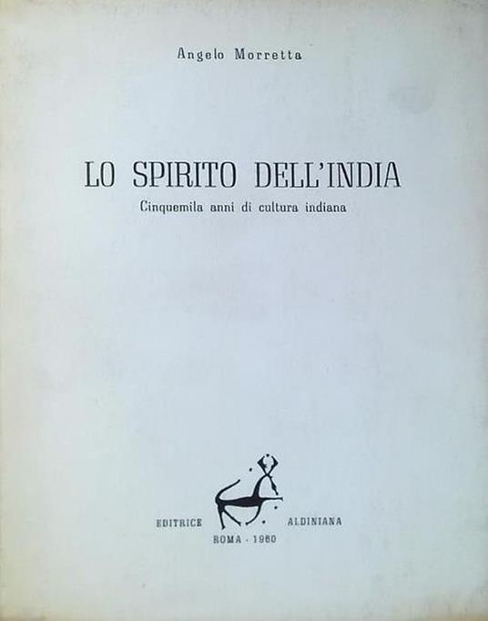 Lo spirito dell'India - Angelo Morretta - copertina