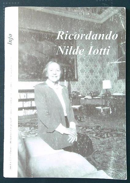 Info/Quaderni n. 22-23: ricordando Nilde Iotti - copertina