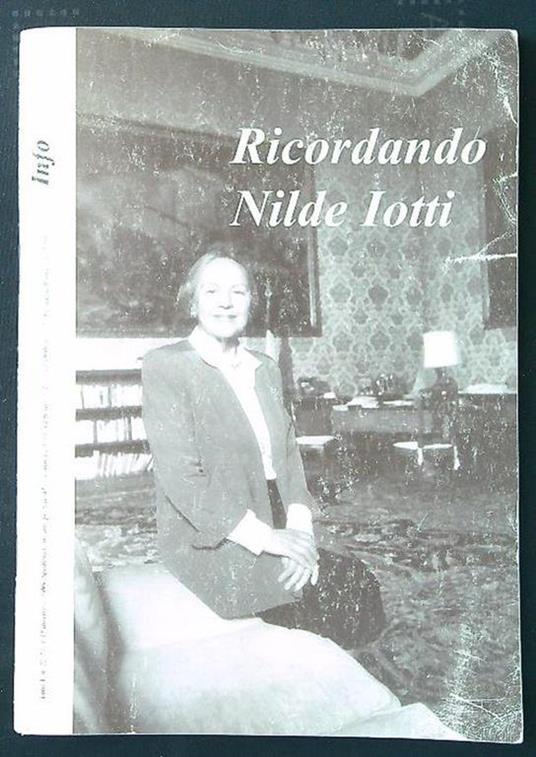 Info/Quaderni n. 22-23: ricordando Nilde Iotti - copertina