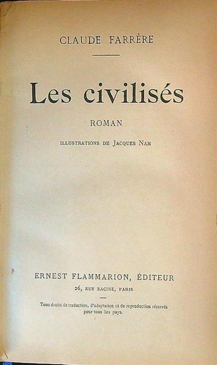 Les civilises - copertina