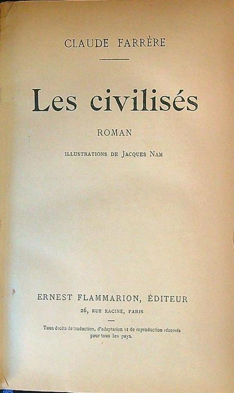 Les civilises - copertina