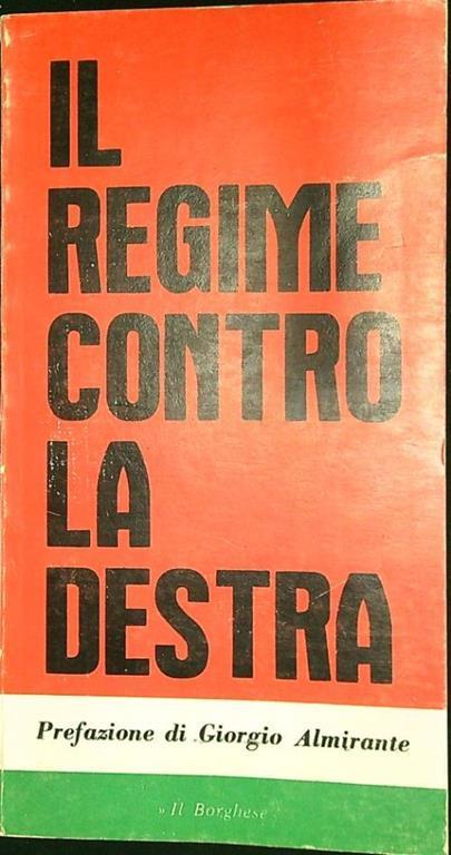 Il regime contro la destra - copertina