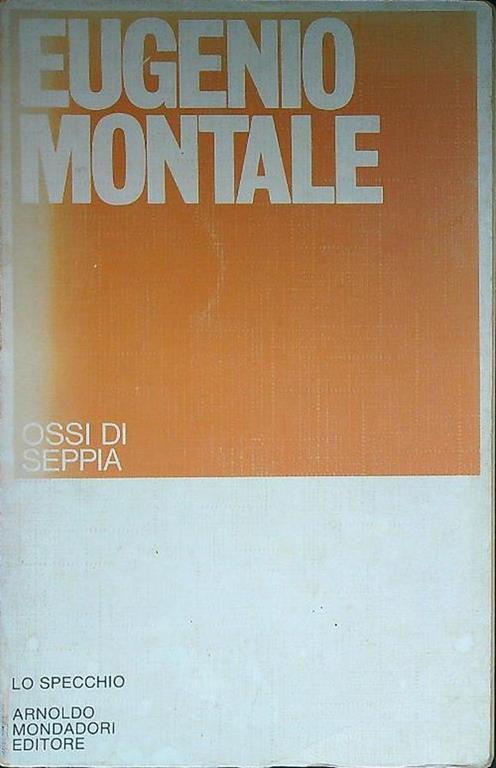 Ossi di seppia - Eugenio Montale - copertina