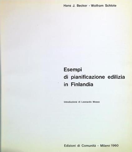Esempi di pianificazione edilizia in Finlandia - copertina