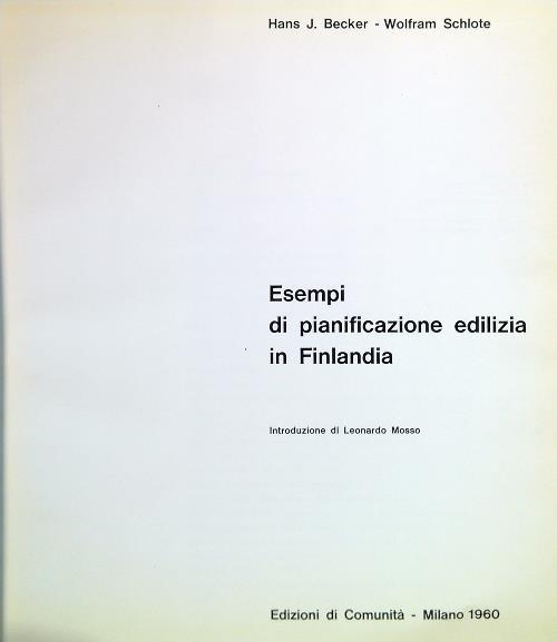 Esempi di pianificazione edilizia in Finlandia