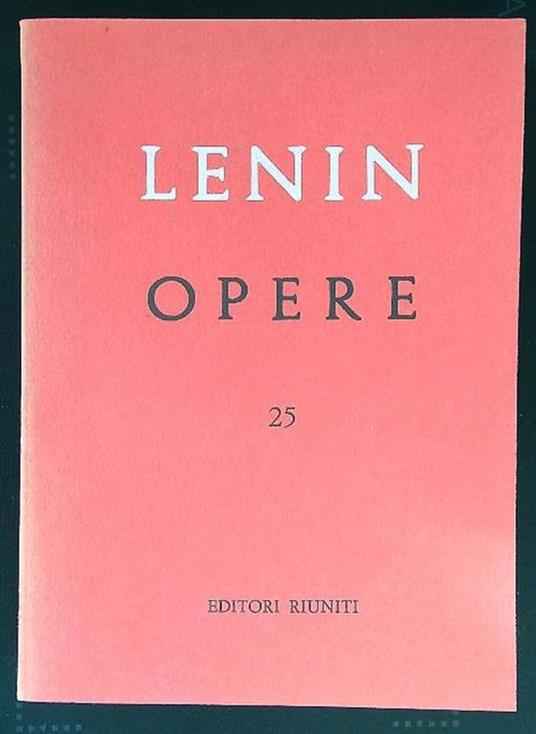 Opere 25 - Lenin - copertina