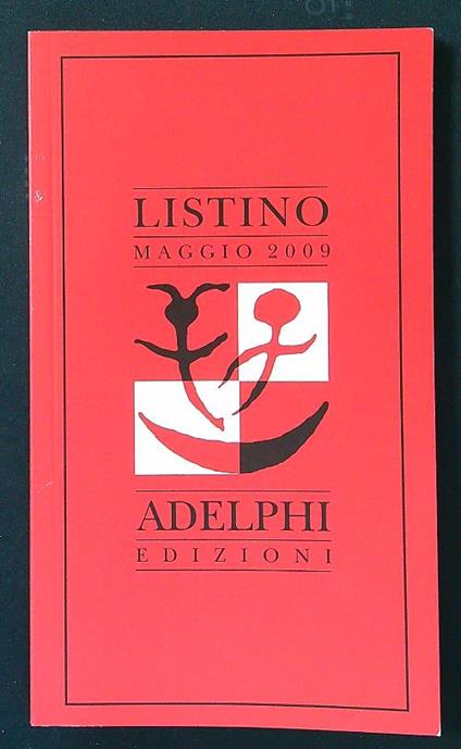Listino Adelphi maggio 2009 - copertina