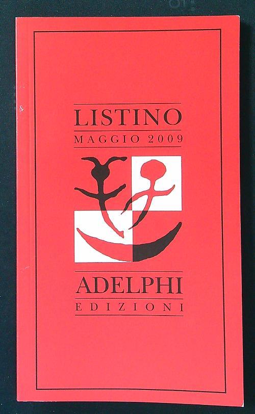 Listino Adelphi maggio 2009 - copertina