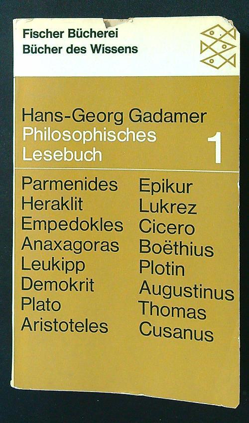 Philosophisches Lesebuch 1
