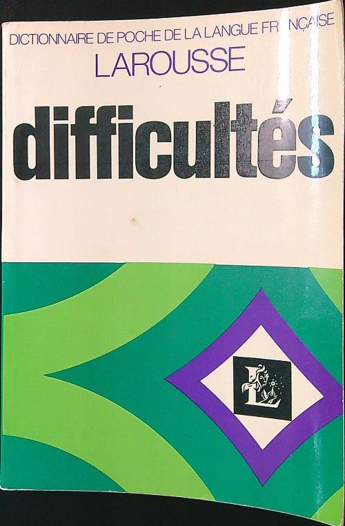 Dictionnaire des difficultes de la lang francaise