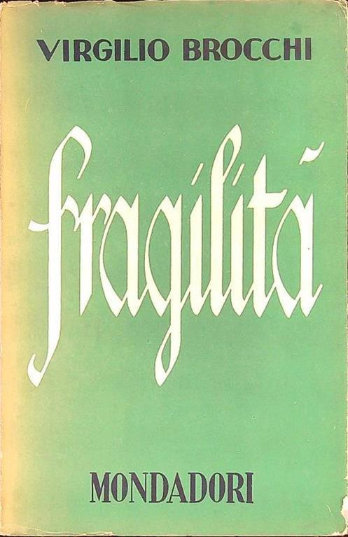Fragilità - Virgilio Brocchi - copertina