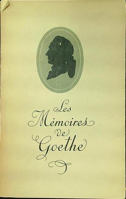Les memoires de Goethe II - copertina